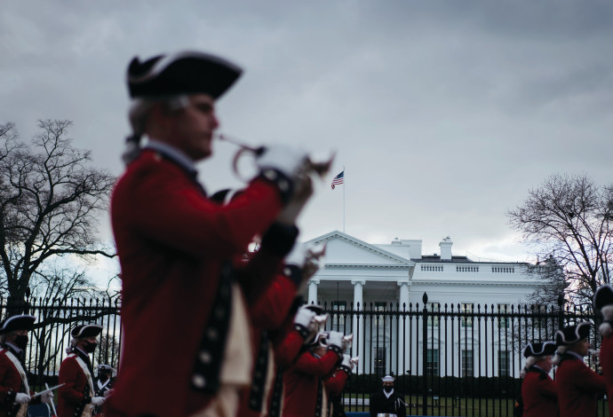 הכנות להשבעת ביידן בבית הלבן (צילום:  Eric Thaye/GettyImages)