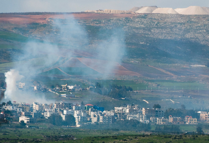 תקיפה ישראלית בדרום לבנון (צילום:  ארכיון באסל עוידאת, פלאש 90)