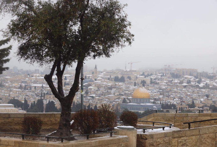 ירושלים בשלג (צילום:  מארק ישראל סלם)