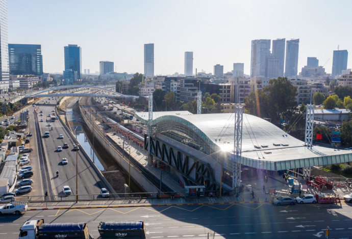תחנת הרכבת תל אביב - השלום (צילום:  רכבת ישראל)