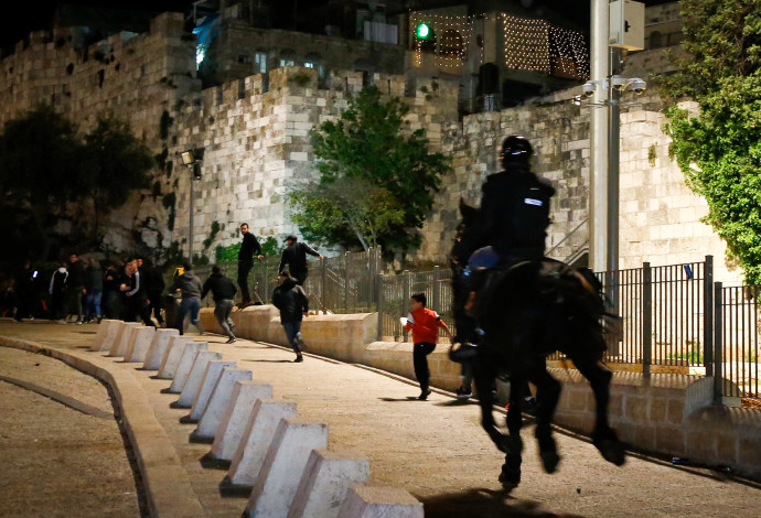 הפרות הסדר בירושלים (צילום:  ג'מאל עוואד, פלאש 90)