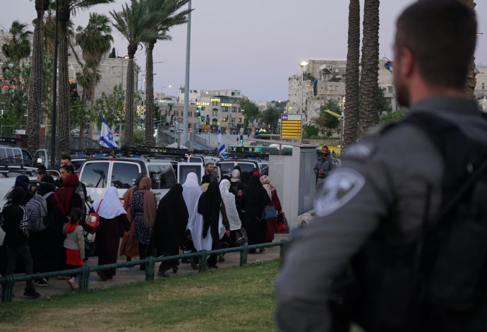 המשטרה נערכת ברמדאן (צילום:  דוברות המשטרה)