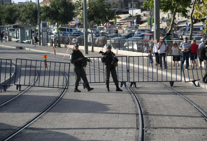 היערכות המשטרה לקראת יום ירושלים (צילום:  דוברות המשטרה)