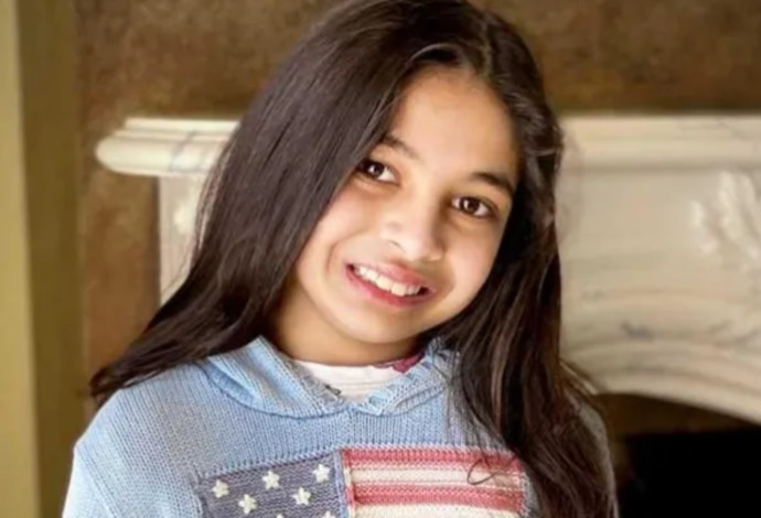 סאנה הירמת', בת ה-11 ששברה שיא גינס במתמטיקה (צילום:  Guinness World Records)