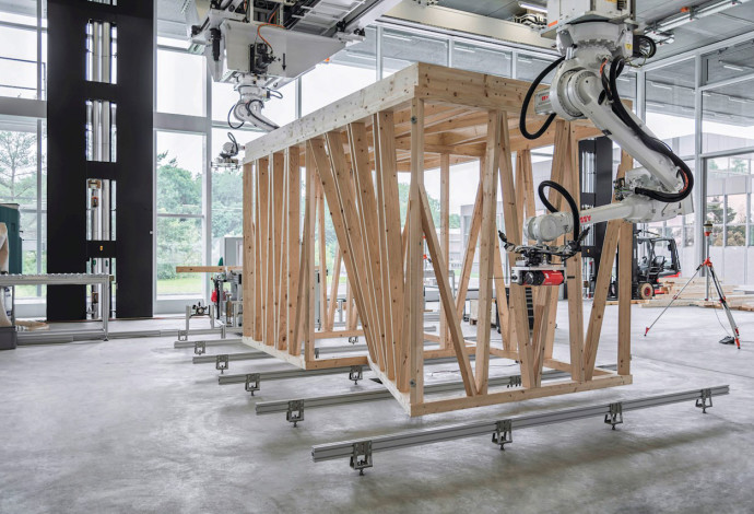 אוטומציה בענף הבנייה (צילום:  Spatial_Timber_Assemblies_ETH_Zurich_2016_2018_Gramazio_Kohler_Research_ETH_Zurich)