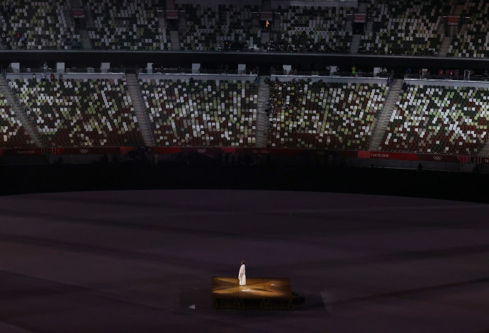 דקת דומיה לזכר חללי מינכן בטקס פתיחת אולימפיאדת טוקיו (צילום:  REUTERS/Leah Millis)