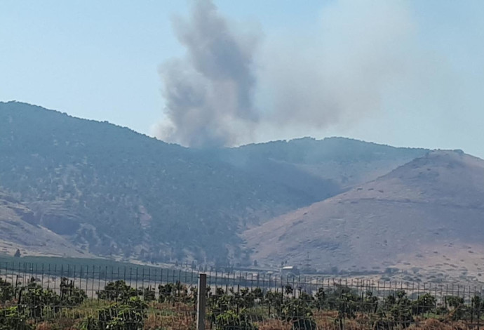 שריפה בגלבוע (צילום:  כבאות והצלה מחוז צפון)