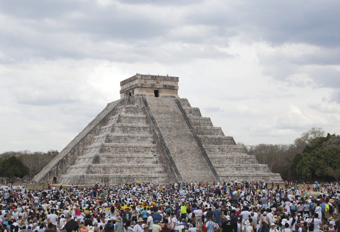 פירמידת אל קסטיליו במקסיקו (צילום:  רויטרס)