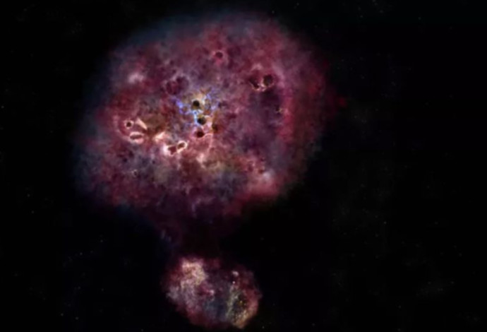 שתי גלקסיות מוסתרות באבק כוכבים התגלו בחלל (צילום:  Getty images)