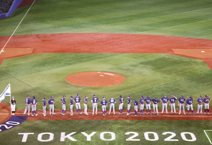 נבחרת ישראל בבייסבול באולימפיאדת טוקיו (צילום:  Koji Watanabe.GettyImages)