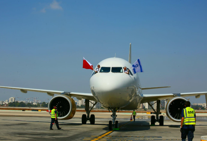השקת קו התעופה בין ישראל לבחריין (צילום:  מירי שמעונוביץ', לע"מ)