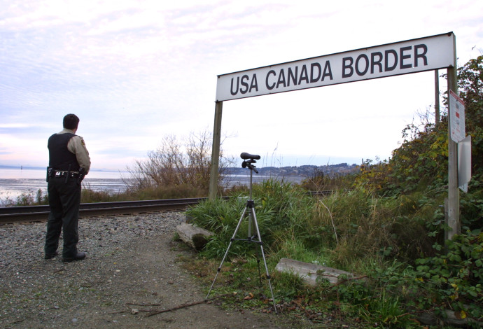 גבול ארה"ב-קנדה, אילוסטרציה (צילום:  Getty images)