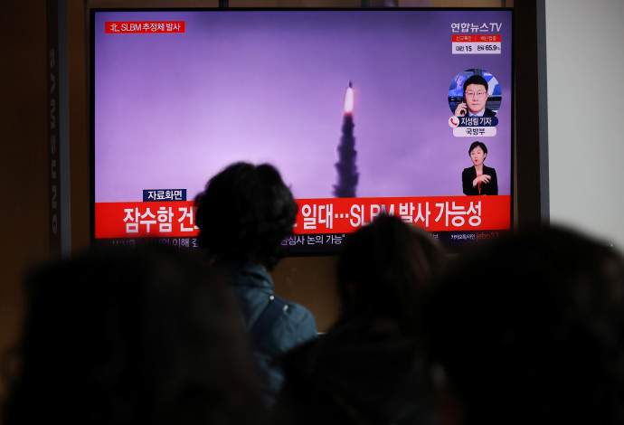 ניסוי בליסטי בצפון קוריאה (צילום:   REUTERS/Kim Hong-Ji)