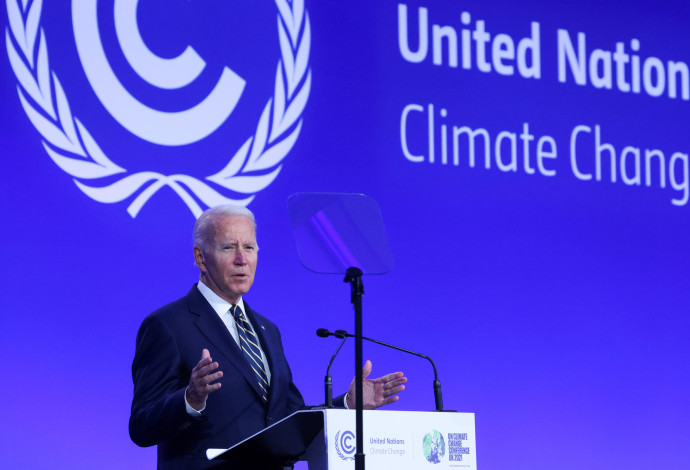 ביידן בוועידת האקלים (צילום:  רויטרס)
