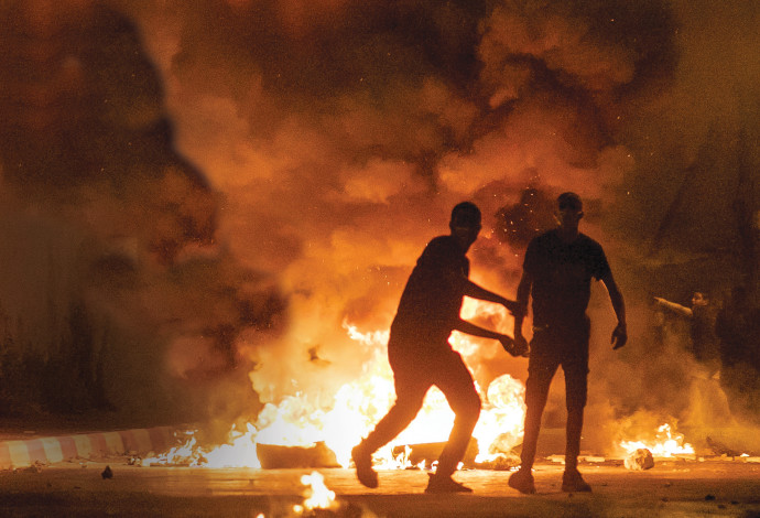מהומות בזמן "שומר החומות" (צילום:  יוסי אלוני, פלאש 90)