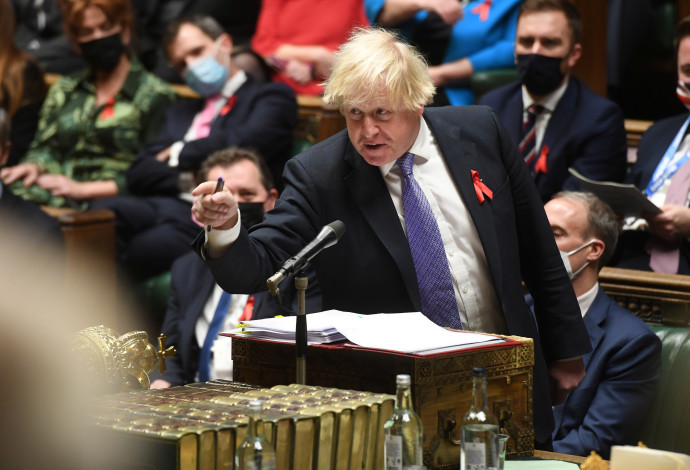 בוריס ג'ונסון (צילום:   UK Parliament/Jessica Taylor/Handout via REUTERS)