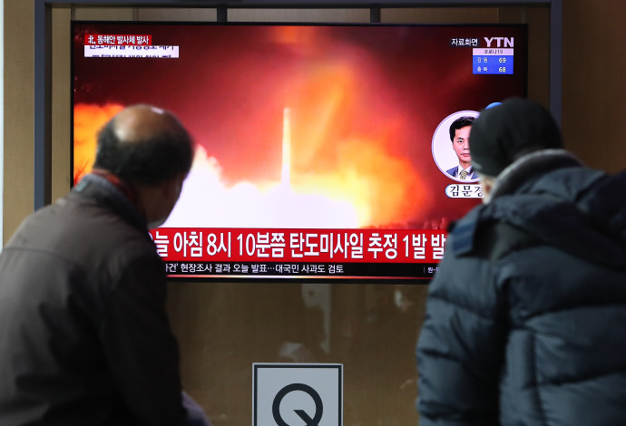 קוריאה הצפונית ביצעה ניסוי בטיל בליסטי (צילום:  Chung Sung-Jun/Getty Images)