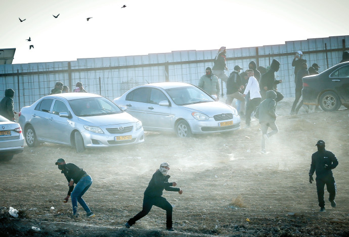 מהומות בנגב (צילום:  ג'אמל עוואד פלאש 90)