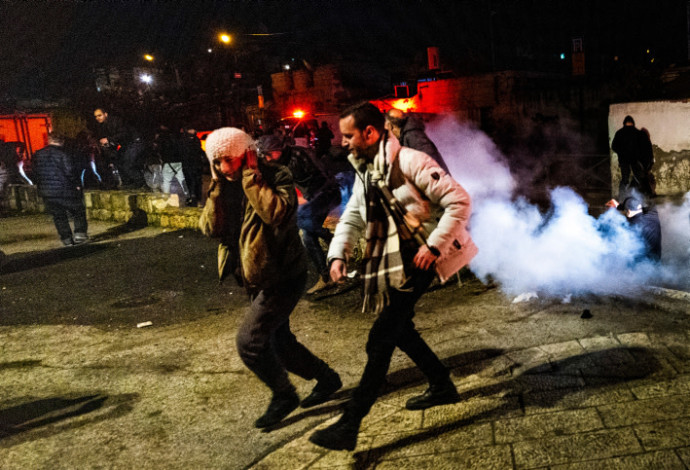מהומות בשייח' ג'ראח (צילום:  אוליבייה פיטוסי, פלאש 90)