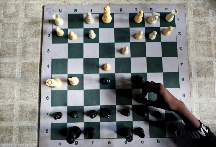 לוח שחמט (צילום:  REUTERS/Temilade Adelaja)