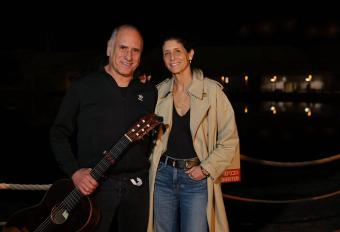 נילי לוטן ודיויד ברוזה (צילום: זיו ברק)
