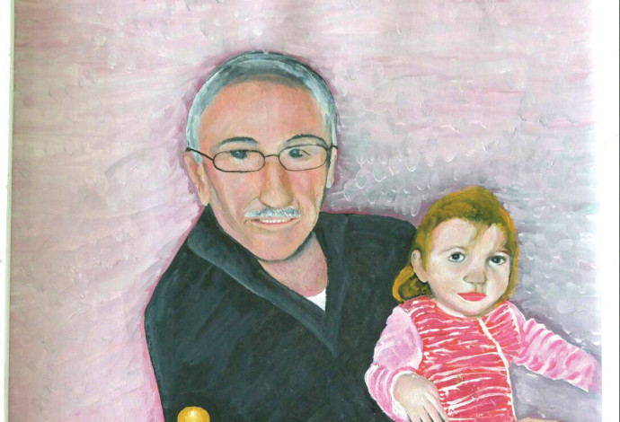 ציורו של אביו של ניר קיפניס (צילום:  מנחם קיפניס )