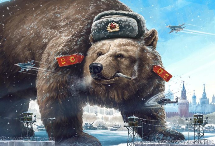 הדוב הרוסי וחיות נוספות (צילום:  Getty images)