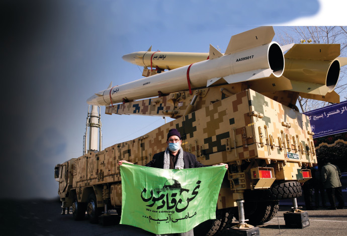 טילים מוצגים לראווה באיראן (צילום:  Getty images)