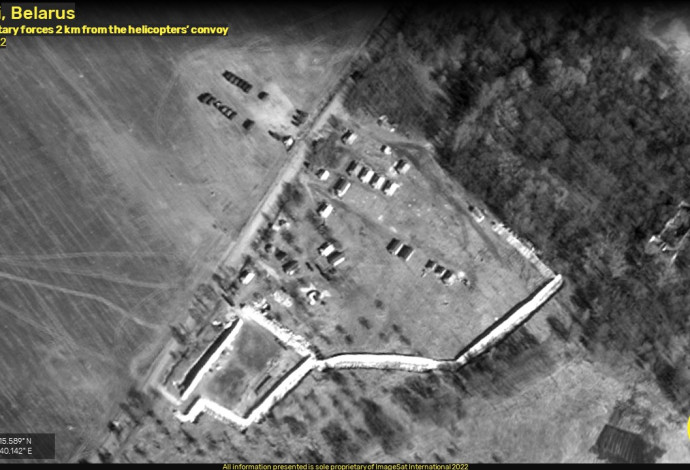 הערכות כוחות צבא בבלארוס (צילום:  וח מודיעין של חברת אימג'סאט אינטרנשיונל (ImageSat International - ISI), חברת הלוויינים ופתרונות המוד)