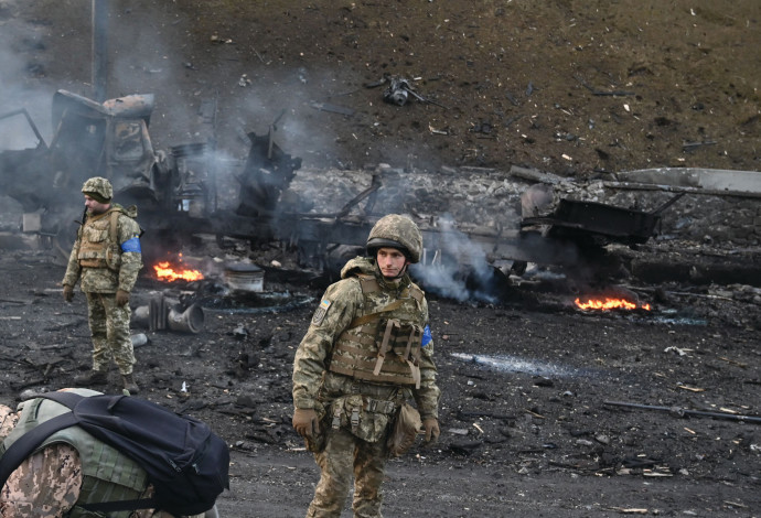 הפלישה הרוסית לאוקראינה (צילום:  SERGEI SUPINSKY.GettyImages)