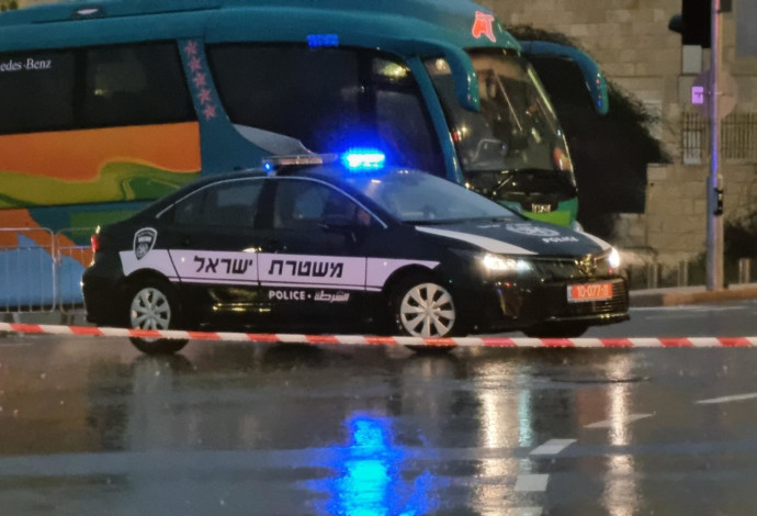 ניידת משטרה בירושלים (צילום:  דוברות המשטרה)