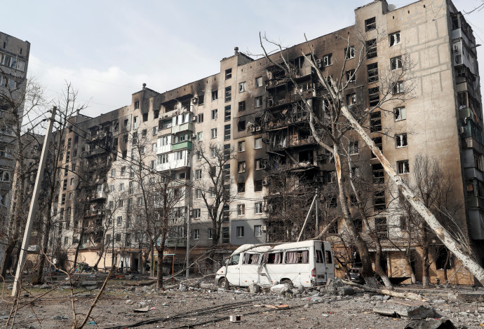 הרס באוקראינה בעקבות תקיפה רוסית (צילום:  רויטרס)