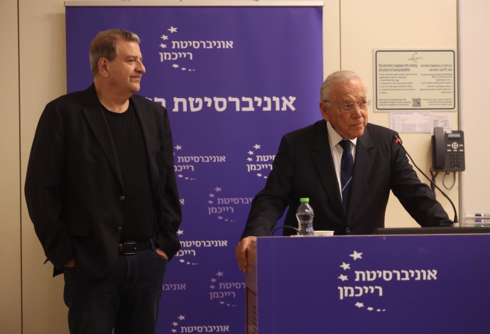 פרופ' אוריאל רייכמן (מימין) ואודי רקנאטי (משמאל) (צילום:  אייל גזיאל)