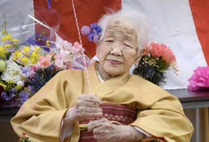 קיין טאנאקה בת ה-119 (צילום:  צילום מסך טיקטוק)