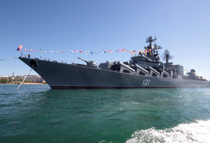 ספינת המוסקבה (צילום:  REUTERS/Stringer/File Photo)