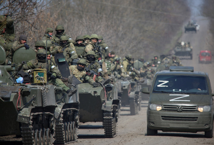 כוחות רוסים במריופול, אוקראינה (צילום:  רויטרס)
