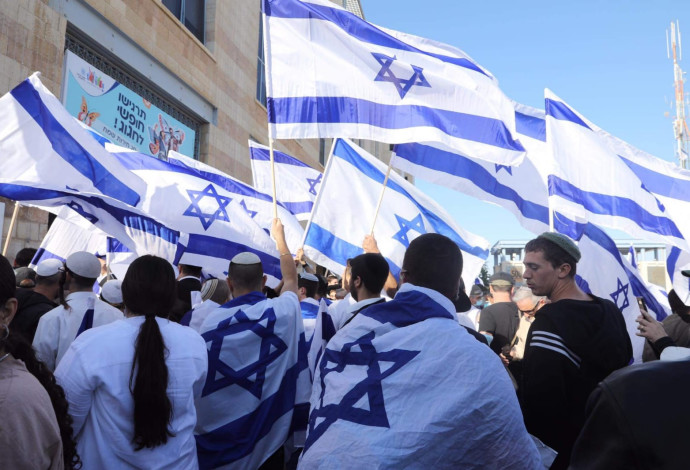 צעדת הדגלים (צילום:  מרק ישראל סלם)