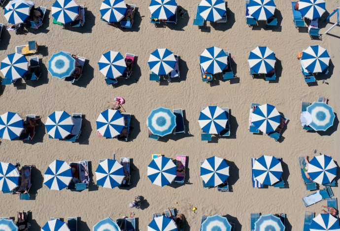 שמשיות בחוף (צילום:  gettyimages)