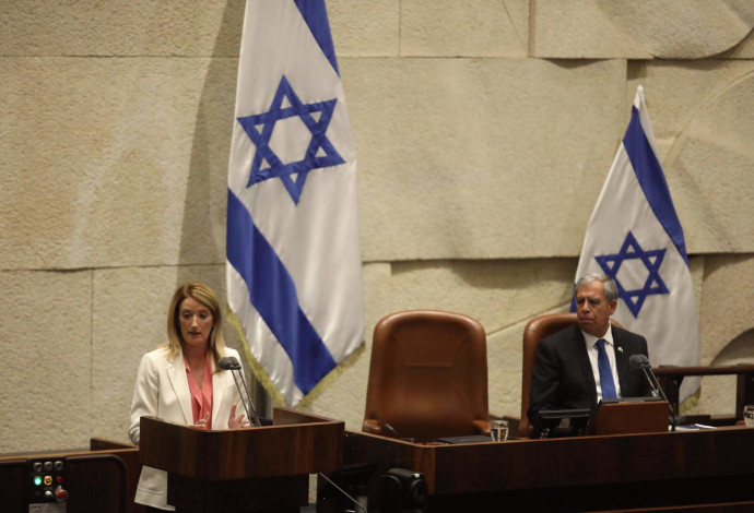 יו"ר הפרלמנט האירופי במליאת הכנסת (צילום:  מרק ישראל סלם)