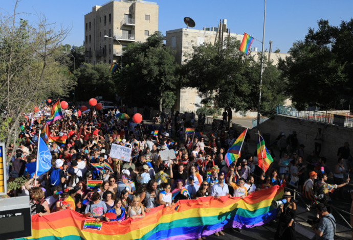 מצעד הגאווה בירושלים (צילום:  ג'מאל עוואד, פלאש 90)