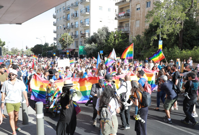 מצעד הגאווה בירושלים (צילום:  דניאל רחמים)