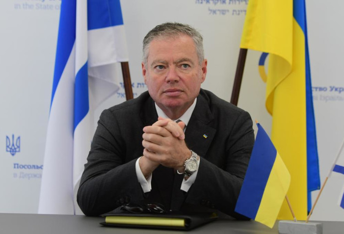 שגריר אוקראינה בישראל, יבגן קורניצ'וק (צילום:  אבשלום ששוני)