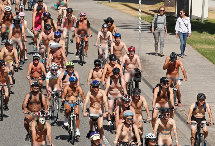 World Naked Bike Ride (צילום:  Getty images)