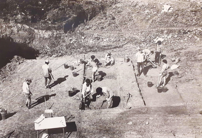 החפירות הארכיאולוגיות במחצבת עברון בגליל (צילום:  ארכיון)