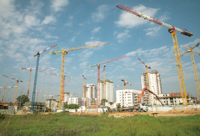 אתר בנייה (צילום:  יוסי אלוני, פלאש 90)