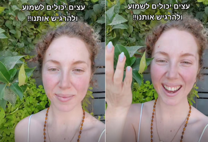 הישראלית נילי שטיבלמן עוררה מחלוקת ברשת (צילום:  צילום מסך טיקטוק)