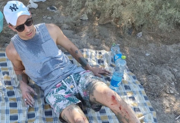 ליאור ישראלי, נפל לתוך בולען שכיסה חצי מגופו (צילום:  מתוך אינסטגרם)