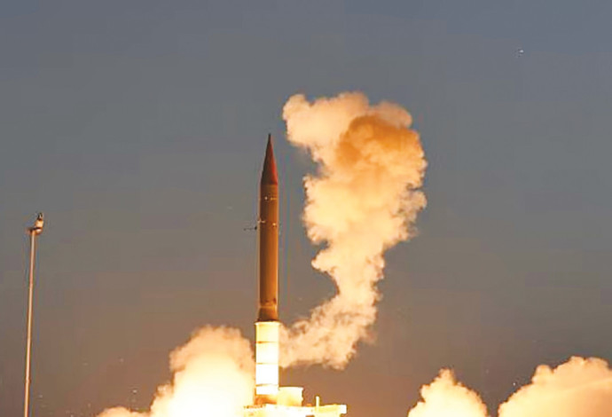 מערכת חץ 3- בלם עיקרי לטילים בליסטיים. הניסוי ב-חץ 3 (צילום:  אתר רשמי, מנהלת 'חומה' במפאת, משרד הביטחון)