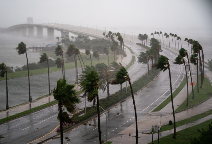 הוריקן "איאן" מכה בפלורידה (צילום:  gettyimages,	Sean Rayford / Stringer)