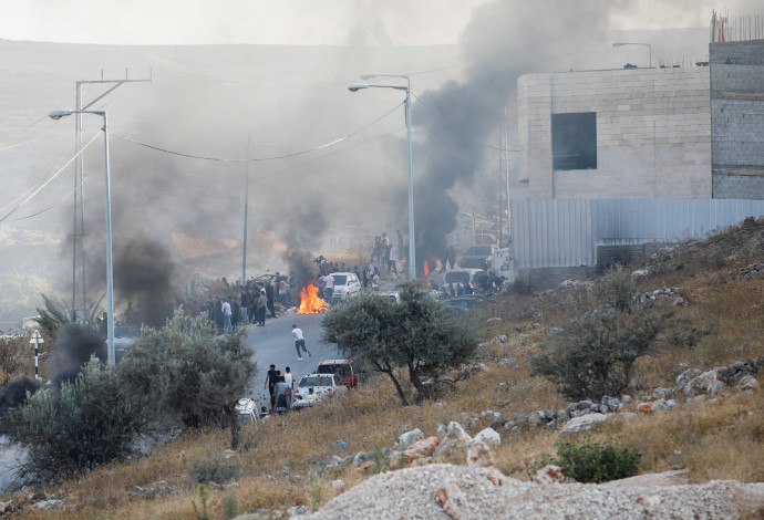 עימותים ביהודה ושומרון (צילום:  REUTERS/Raneen Sawafta)